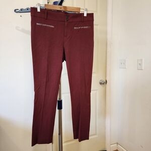 Women's Anthropogie Burgundy Pants Pre-owned